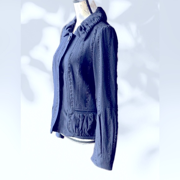 MARC JACOBS Vintage Wool-Blend Blazer, Intricate Detail (6) Excellent Condition - Picture 8 of 12